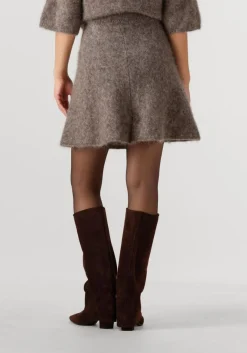 bruine second female minirok emmalou knit skirt