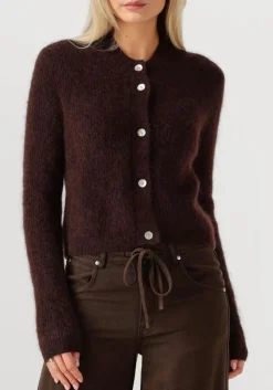 bruine second female vest andrea knit rib ls cardigan