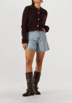 bruine second female vest andrea knit rib ls cardigan