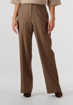 bruine second female wijde broek neel classic trousers