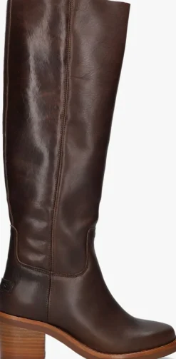 bruine shabbies hoge laarzen puk tuba