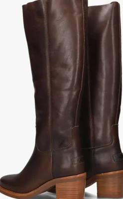 bruine shabbies hoge laarzen puk tuba