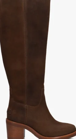 bruine shabbies hoge laarzen puk tuba