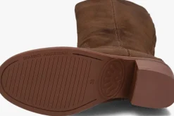 bruine shabbies hoge laarzen puk tuba