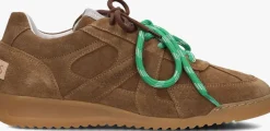 bruine shabbies lage sneakers april mina