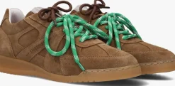 bruine shabbies lage sneakers april mina