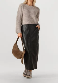 bruine shabbies schoudertas platamini oiled suede