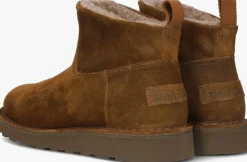 bruine shabbies vachtlaarzen palissa ankle boot