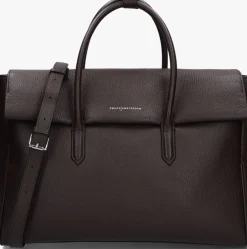 bruine smaak amsterdam schoudertas barbara xl