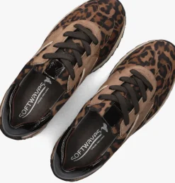 bruine softwaves lage sneakers 9.32.05