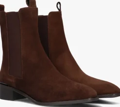 bruine stefano lauran chelsea boots botin plano