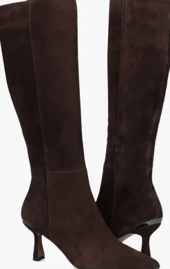 bruine stefano lauran hoge laarzen bota