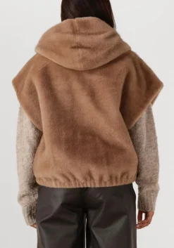 bruine studio ar faux fur jas olena