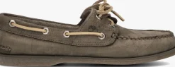 bruine timberland mocassins classic boat heren