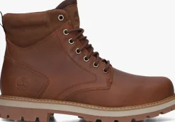 bruine timberland veterboots britton road mid lace up