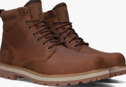 bruine timberland veterboots britton road mid lace up