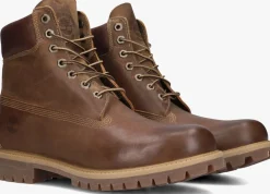 bruine timberland veterboots heritage 6 in premium