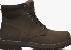 bruine timberland veterboots britton road mid lace up