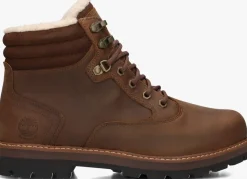 bruine timberland veterboots britton road mid lace up