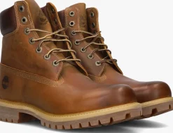 bruine timberland veterboots 6 inch premium boot m