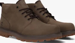 bruine timberland veterboots britton road mid lace up chukka