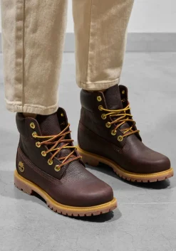 bruine timberland veterboots 6” premium – women’s