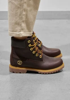 bruine timberland veterboots 6” premium – women’s