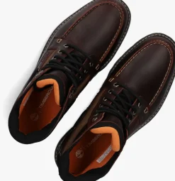 bruine timberland veterboots britton road mid lace up boot