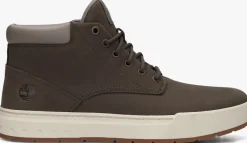 bruine timberland veterschoenen maple grove mid lace up