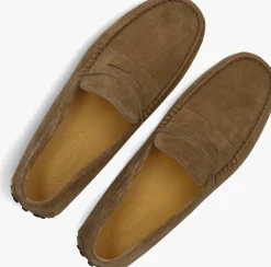 bruine tod's mocassins mocassino gommino 22l