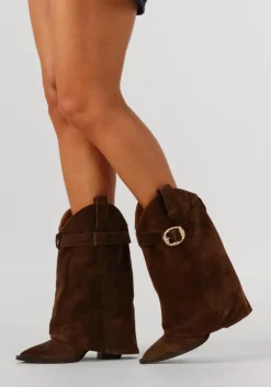 bruine toral hoge laarzen folk