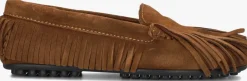 bruine toral mocassins otoe fringes