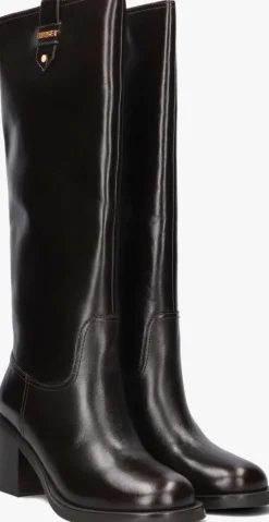bruine twinset milano hoge laarzen 252tcp080