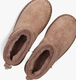 bruine ugg vachtlaarzen w classic ultra mini biarritz