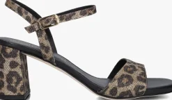 bruine unisa sandalen met hak moraty