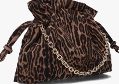 bruine unisa schoudertas zelora