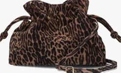 bruine unisa schoudertas zelora