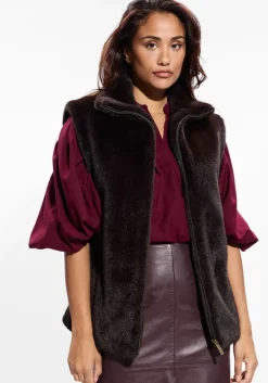 bruine vanessa bruno bodywarmer furo blouson sm