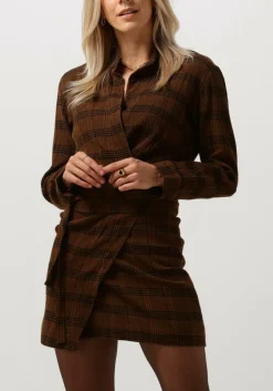 bruine vanessa bruno mini jurk blandine