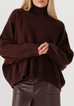 bruine vanessa bruno trui frene pull col montant