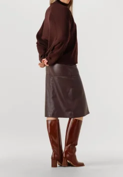 bruine vanessa bruno trui frene pull col montant