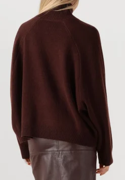 bruine vanessa bruno trui frene pull col montant