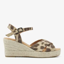 bruine via vai sandalen met hak luisa tiana