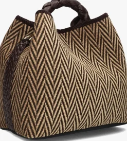 bruine viamailbag schoudertas coral