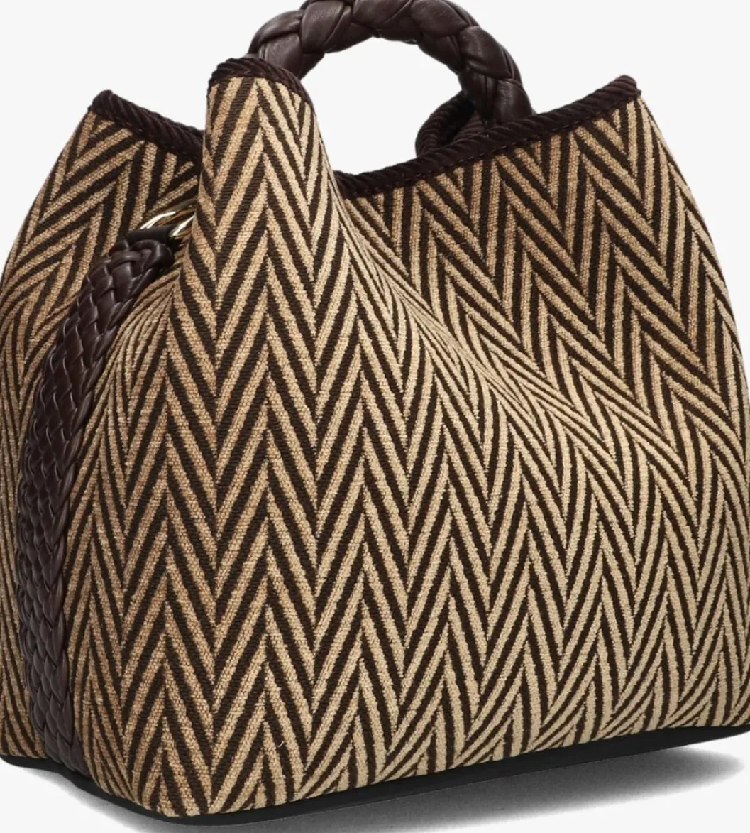 bruine viamailbag schoudertas coral