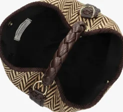 bruine viamailbag schoudertas coral