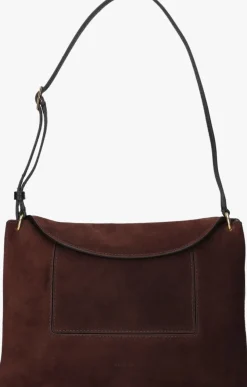 bruine wandler schoudertas penelope slouch bag