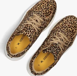 bruine xsensible lage sneakers chain