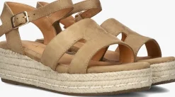 camel ayana sandalen met hak 0047