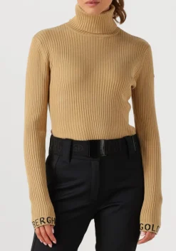 camel goldbergh coltrui mira long sleeve knit sweater